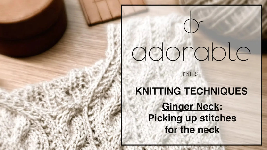 How to pick up stitches for the neck