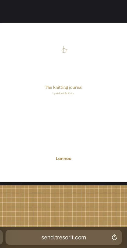 The knitting journal by Adorable Knits
